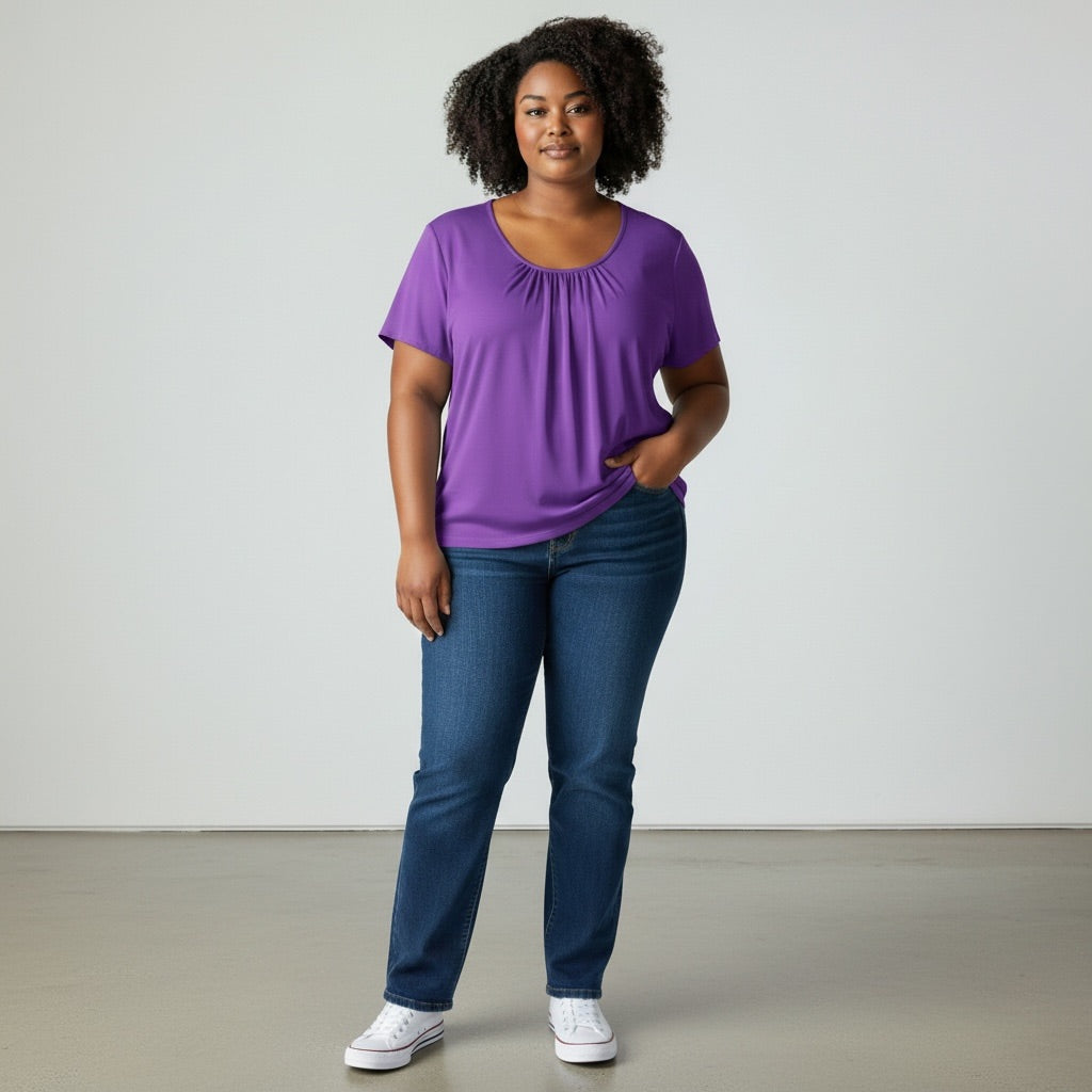 Deep Purple Calvin Klein Women-Tops, 3XL